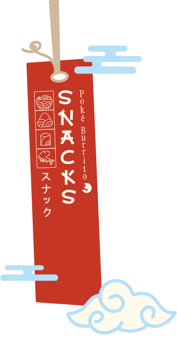 Pokeburrito, snacks, onigiris